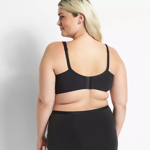 Cacique Lightly Lined Full Coverage Black Bra Women's Size 44DDD - Picture 3 of 16